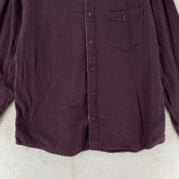 Carbon 2 Cobalt Shirt Mens Large Burgundy‎ Long Sleeve Button Up Maroon - Picture 4 of 13